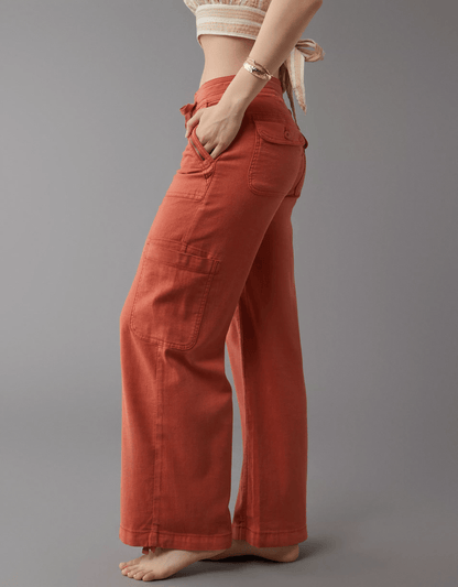 🔥BUY 2 GET 10% OFF💝Linen-Blend Wide-Leg Cargo Pant