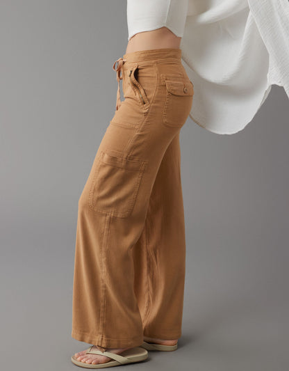 🔥BUY 2 GET 10% OFF💝Linen-Blend Wide-Leg Cargo Pant