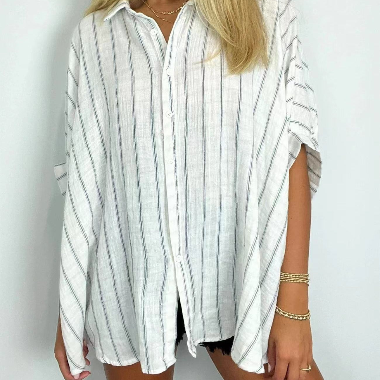 🔥Limited Time 52% OFF🔥Women's Casual Striped Shirt