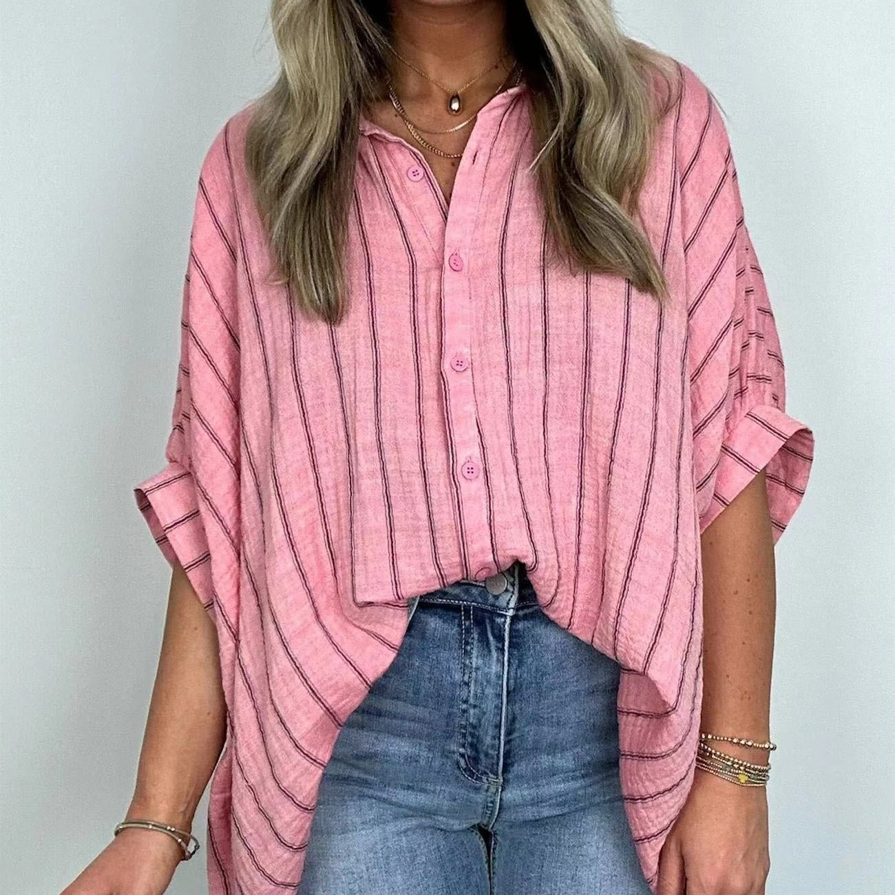 🔥Limited Time 52% OFF🔥Women's Casual Striped Shirt