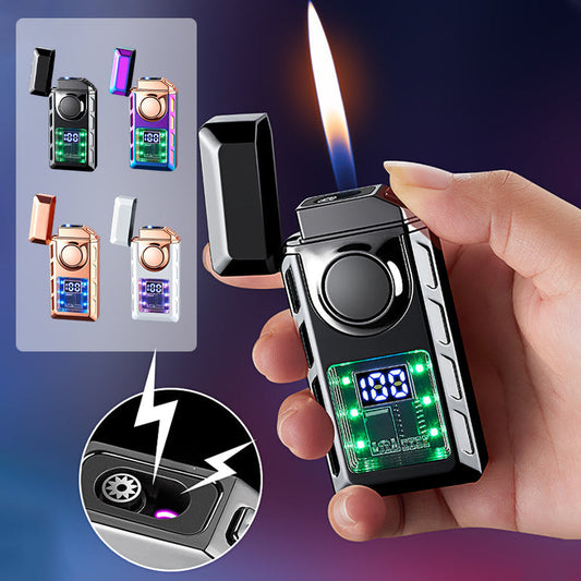 🔥Doppelflammen-Feuerzeug mit LED-Licht – 2 Stück günstiger & ✈️ kostenloser Versand! 💨✨