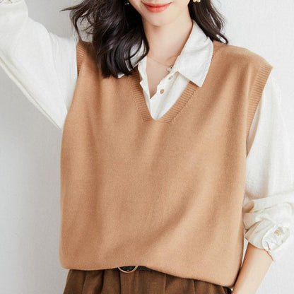 🍁Hot Sale 67% off🍁Women's Ultra-Soft V-Neck Knit Vest