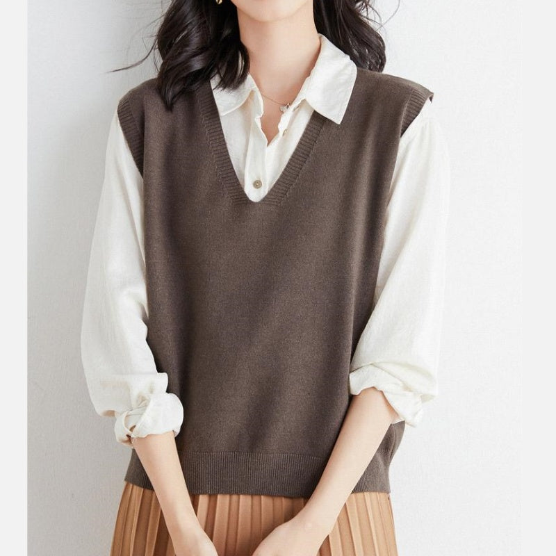 🍁Hot Sale 67% off🍁Women's Ultra-Soft V-Neck Knit Vest