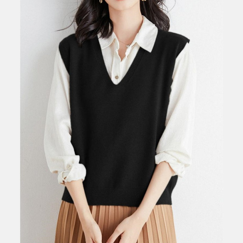 🍁Hot Sale 67% off🍁Women's Ultra-Soft V-Neck Knit Vest