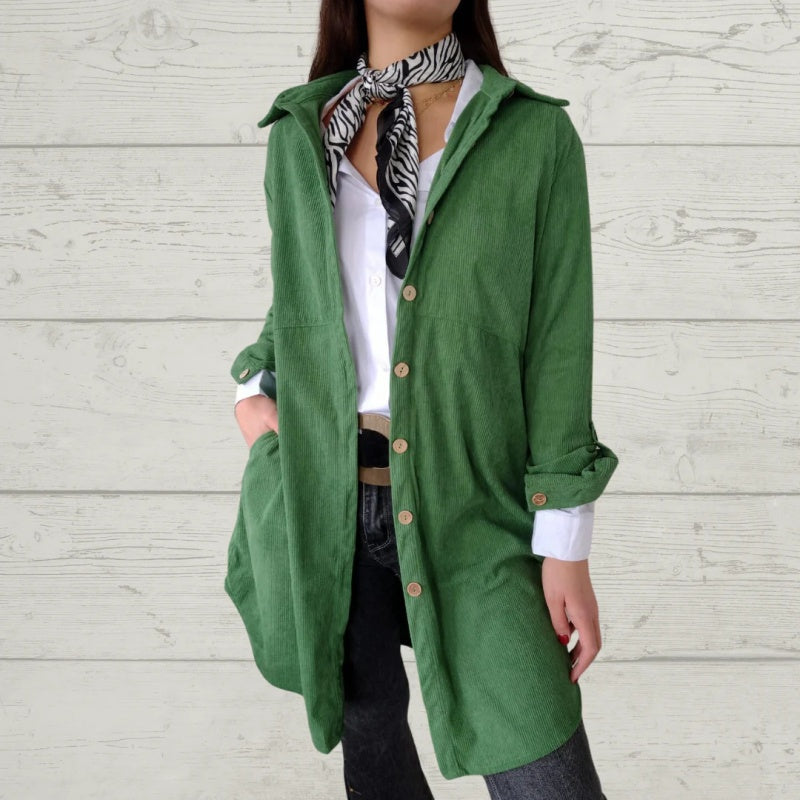 🔥Hot Sale 50% OFF🔥Women's Lapel Soft Long-Sleeve Button Down Coat