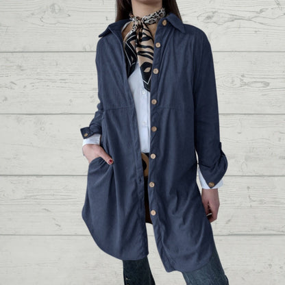 🔥Hot Sale 50% OFF🔥Women's Lapel Soft Long-Sleeve Button Down Coat