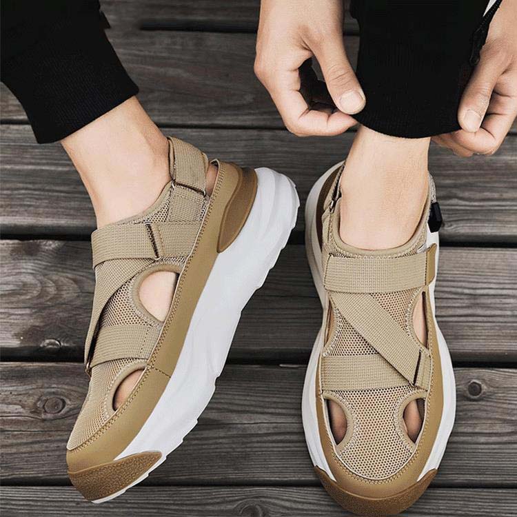 ✨Hot Sale 55% off✨ Fashionable Comfortable High Platform Men's Mesh Sandals-Comfortable walking