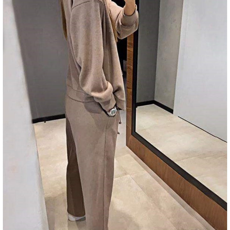 🌷Hot SALE 56% OFF🔥Women's Knitted Buttoned Jacket and Pants Two-piece Set