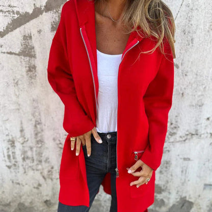 ✨Hot Sale 50% off✨ Casual Fashion Long-Sleeve Zip-Up Hooded Sweatshirt Jacket