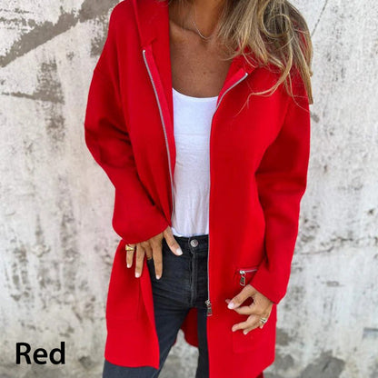 ✨Hot Sale 50% off✨ Casual Fashion Long-Sleeve Zip-Up Hooded Sweatshirt Jacket