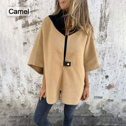 🍂New product, giving you warmth in autumn（50% OFF）🍂 Women's Casual Stand Collar Half-zip Jacket