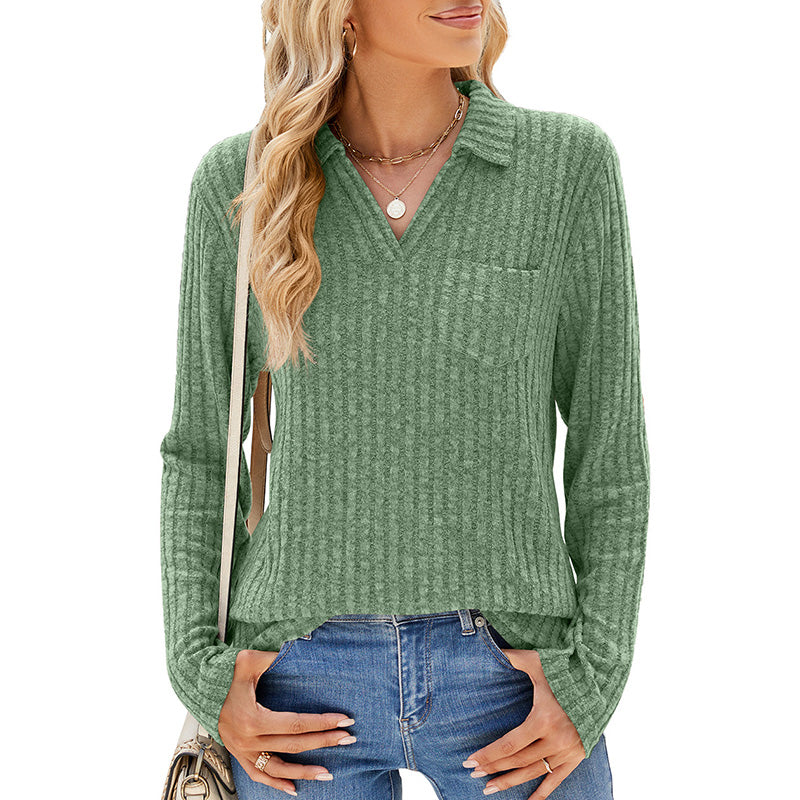 🌸Autumn Hot Sale 55% off🌸 Women's Collared V-Neck Sweater