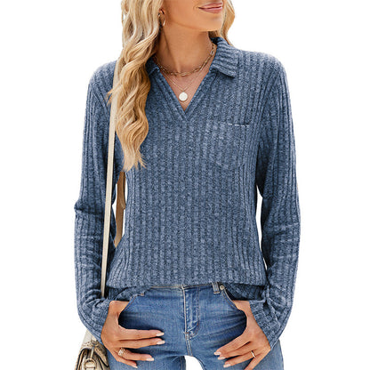 🌸Autumn Hot Sale 55% off🌸 Women's Collared V-Neck Sweater