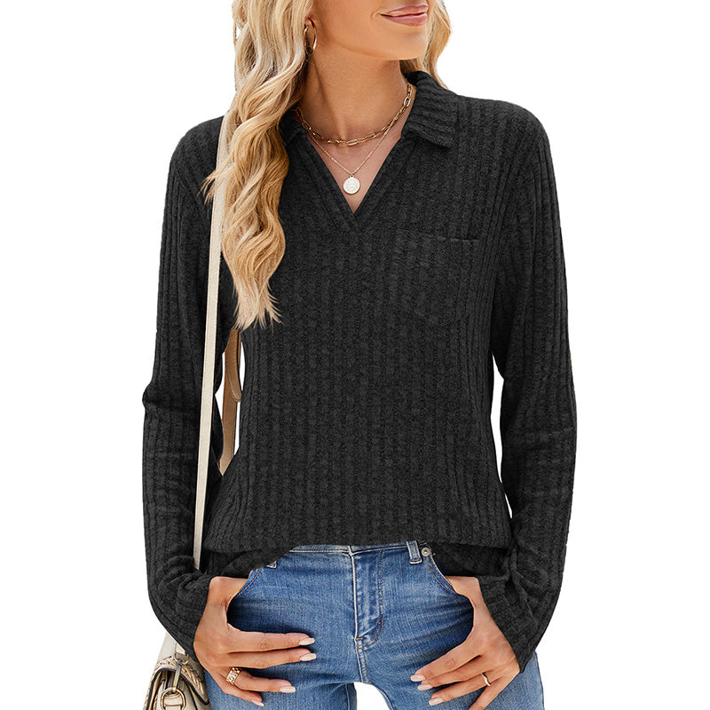 🌸Autumn Hot Sale 55% off🌸 Women's Collared V-Neck Sweater