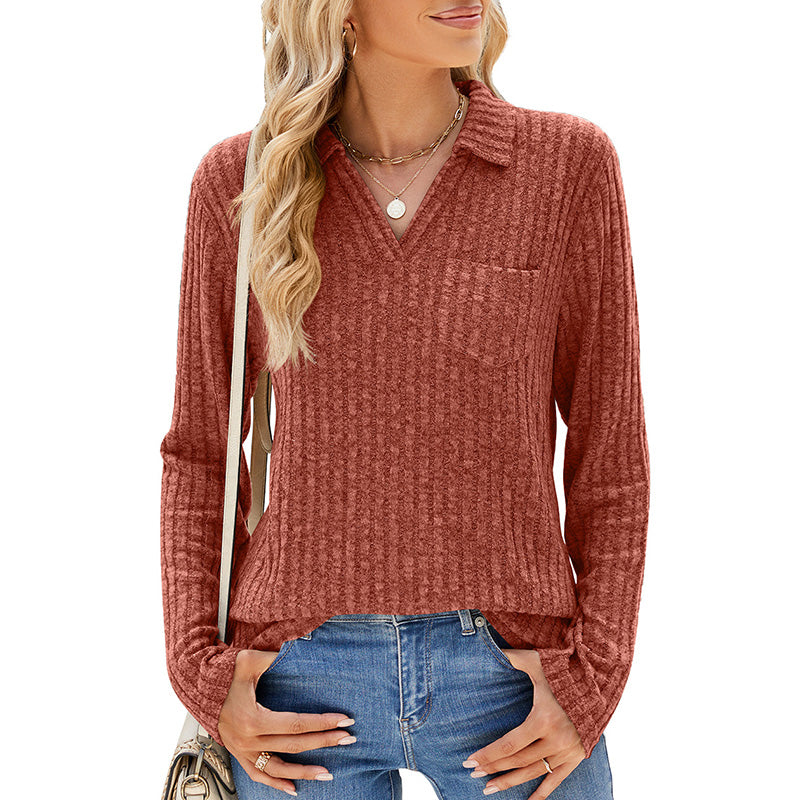 🌸Autumn Hot Sale 55% off🌸 Women's Collared V-Neck Sweater