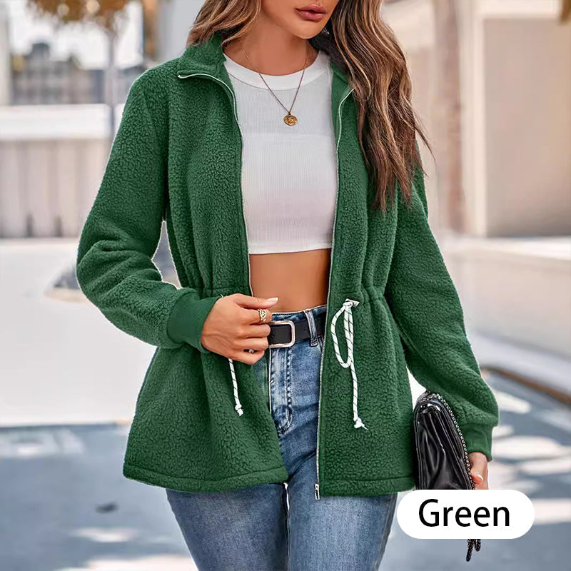 🍁 Fall fashion new arrivals-55% OFF🍂 Women's Plush Soft Coat--Waist design is more fashionable and warm