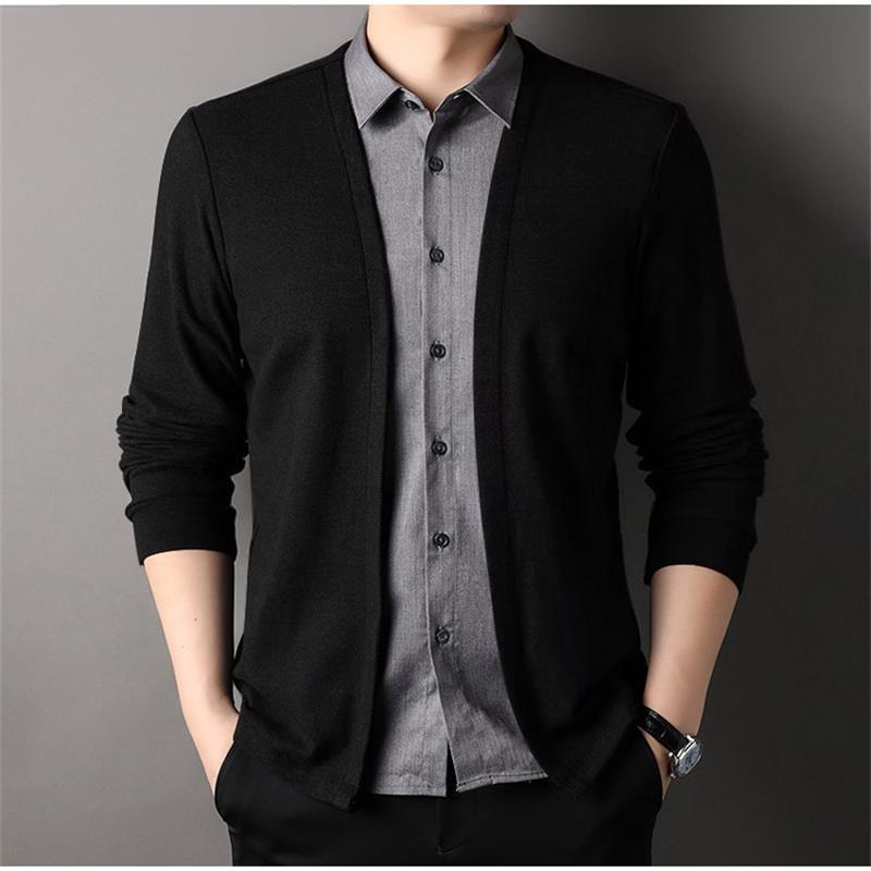 💥Hot Sale 64% off🍃Men's False two-piece knit shirt