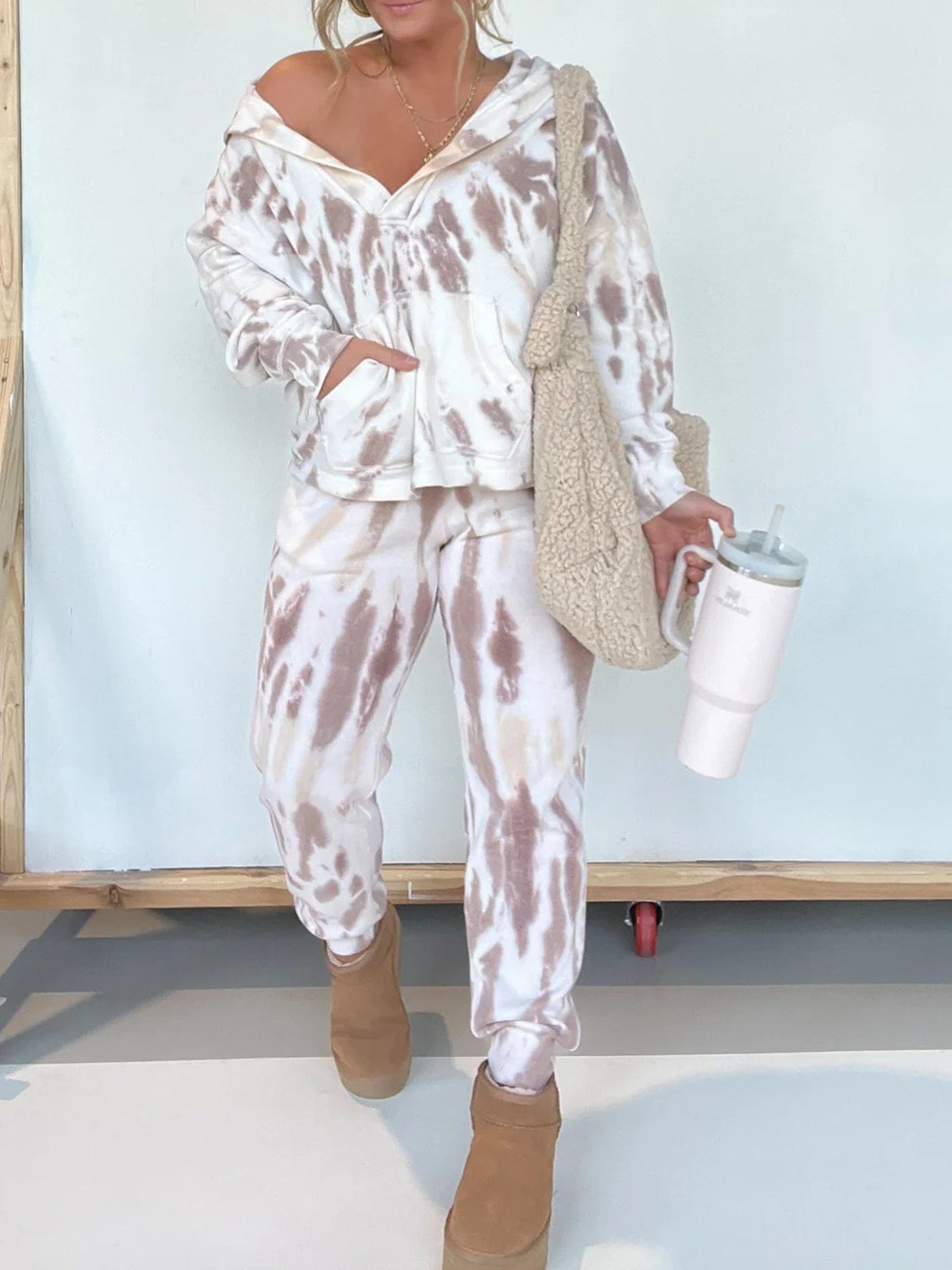 ✨New Arrival 45% OFF✨💕Tie Dye Hoodie And Sweatpants Set