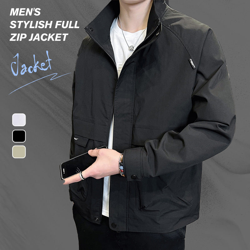 💥Autumn Hot Sale 60% OFF💕Men's Stylish Full Zip Jacket with Pockets