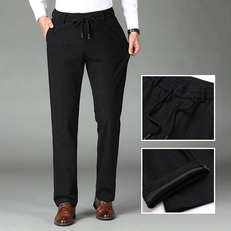 💥Hot Sale 50% OFF🔥 Nice Gift! Men's Thickened Elastic Waist Corduroy Pants