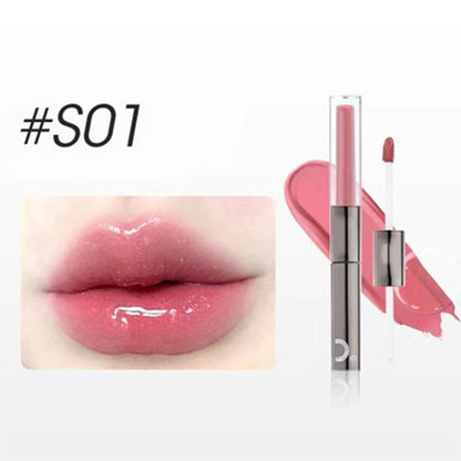 ✨2024 for Best  2 IN 1 Moisturizing Shimmer Waterproof Long Lasting Double Head Lipstick