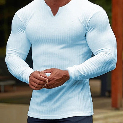 🔥Men's Fashion V-Neck Long-Sleeve Sports T-Shirt