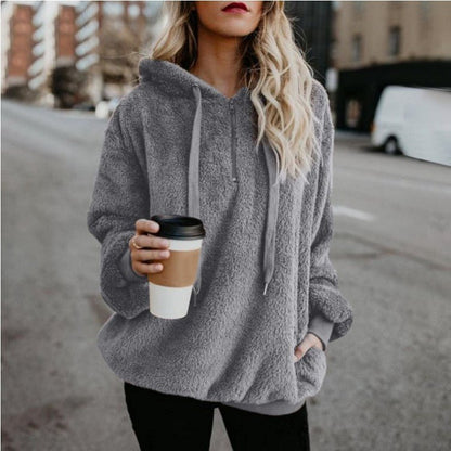 🌷HOT SALE 50% OFF🌸Fashion Warm Casual Loose Hooded Sweatshirt