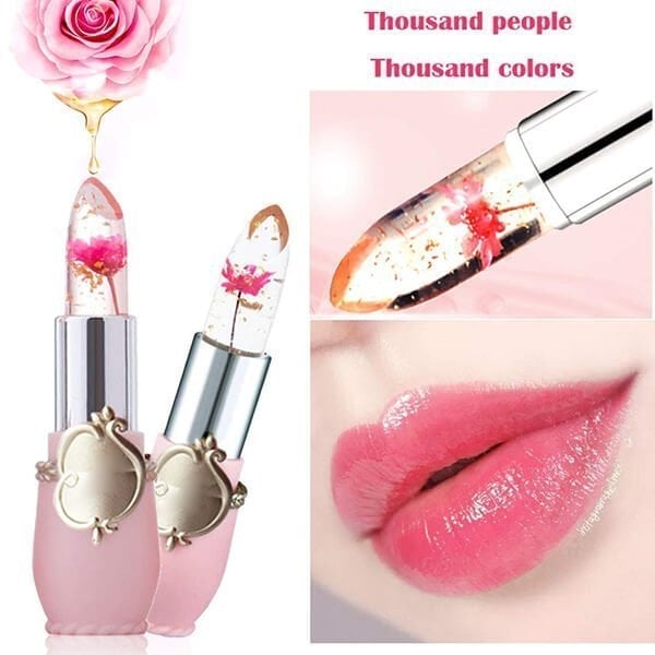 💋Crystal Jelly Flower Color Changing  Lipstick-✨BUY MORE SAVE MORE