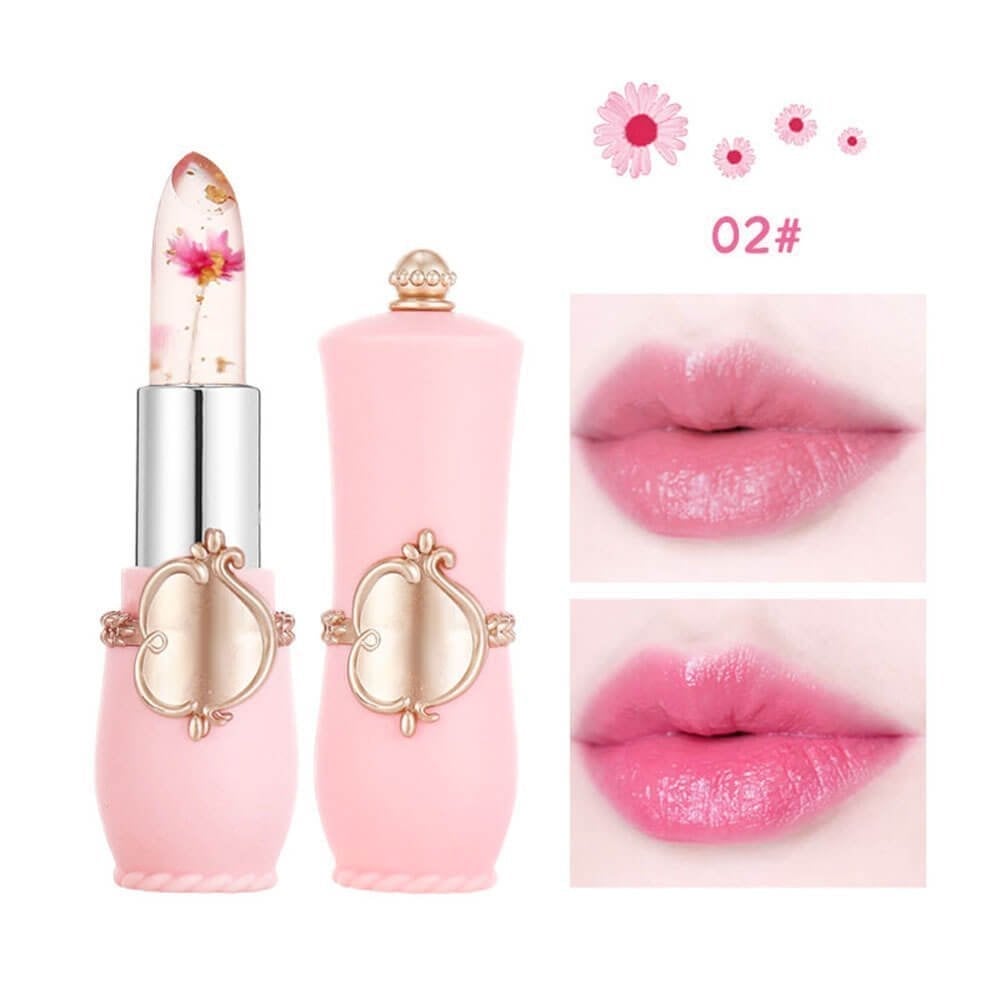 💋Crystal Jelly Flower Color Changing  Lipstick-✨BUY MORE SAVE MORE