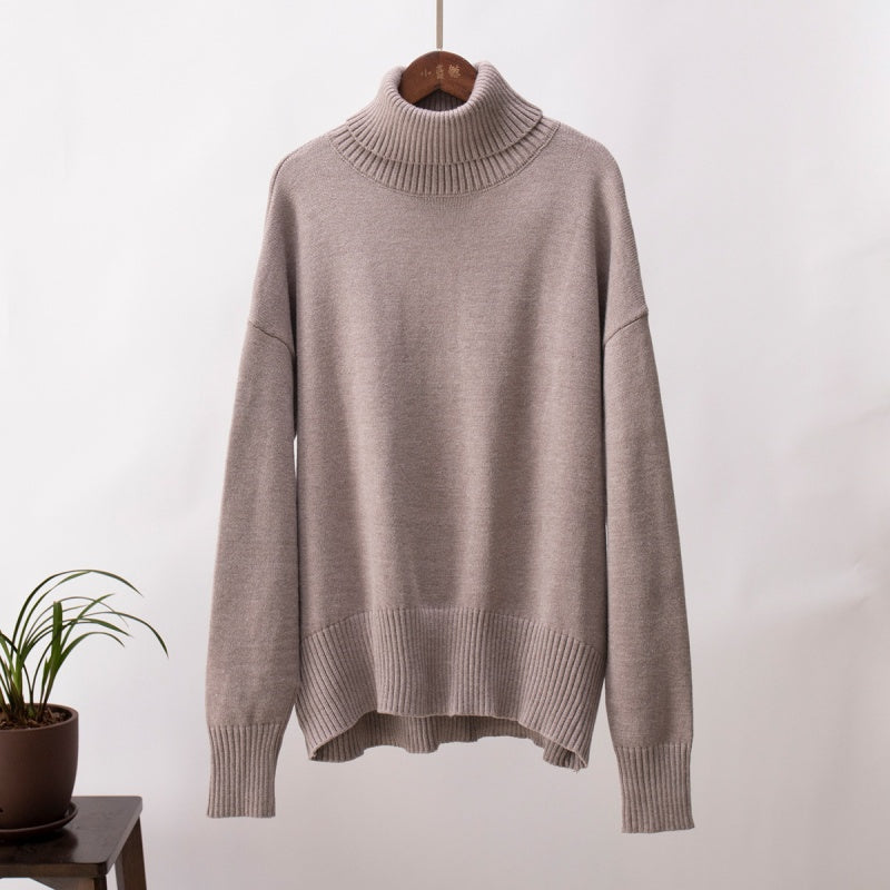 🍂New autumn products--50% off🍂Women's Casual Solid Color Turtleneck Sweater