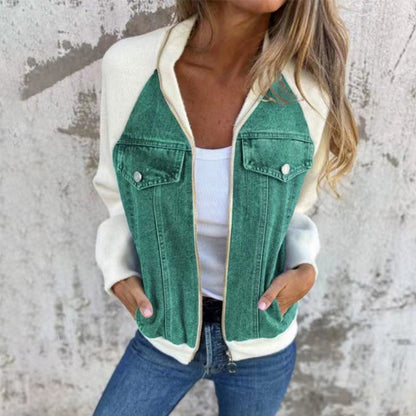 🔥Hot sale 64% off🔥New Fashion Women's Creative Denim Splicing Jacket