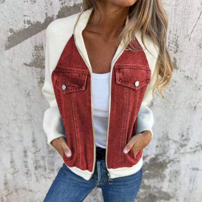 🔥Hot sale 64% off🔥New Fashion Women's Creative Denim Splicing Jacket