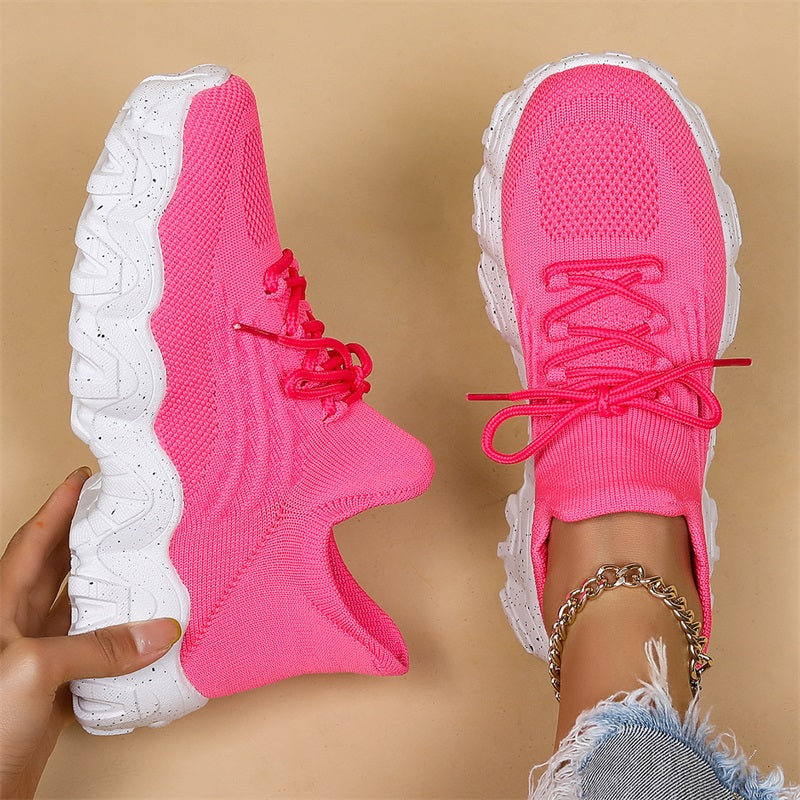 💕Hot Sale 60% OFF💕Women's Woven Mesh Lace-Up Fashion Sneakers