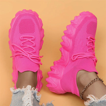 💕Hot Sale 60% OFF💕Women's Woven Mesh Lace-Up Fashion Sneakers