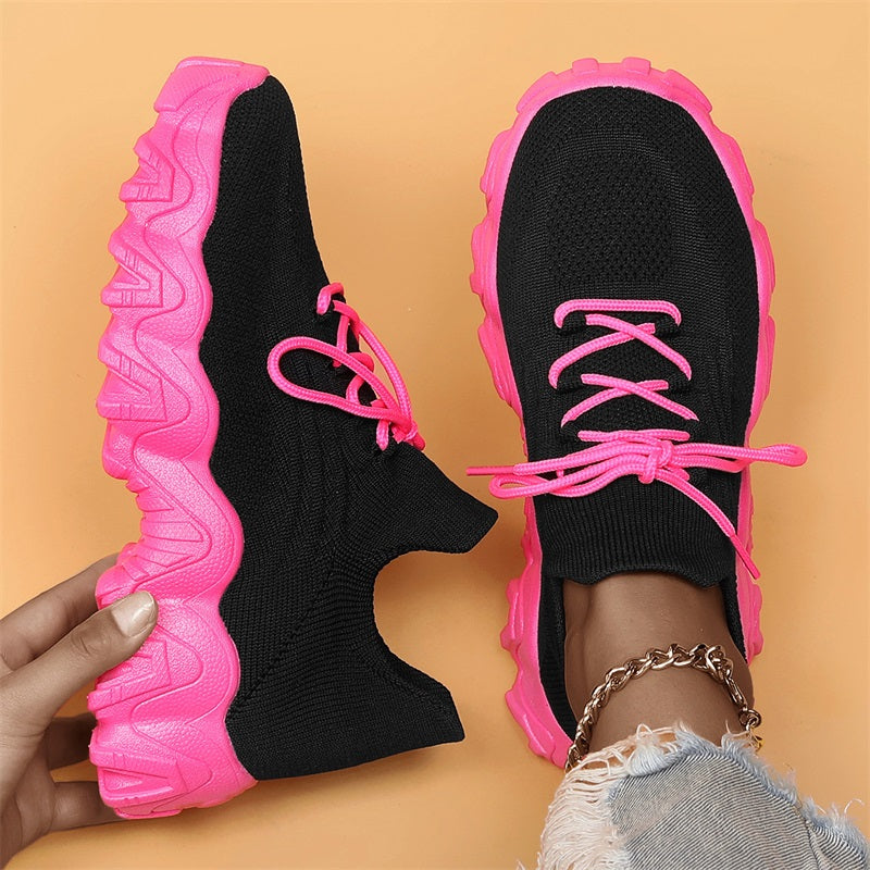 💕Hot Sale 60% OFF💕Women's Woven Mesh Lace-Up Fashion Sneakers