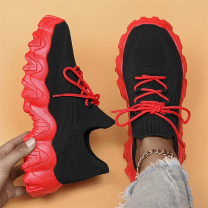 💕Hot Sale 60% OFF💕Women's Woven Mesh Lace-Up Fashion Sneakers