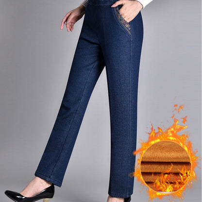 🎁Limited time 49% OFF⏳Women's Side-Pocket Full Elastic Waist Jeans