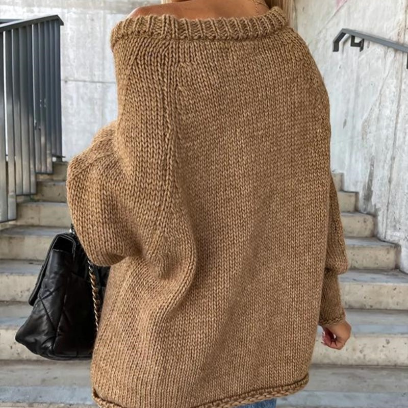 🔥Limited Time 56% OFF🔥Women's Solid Knitted Round Neck Sweater