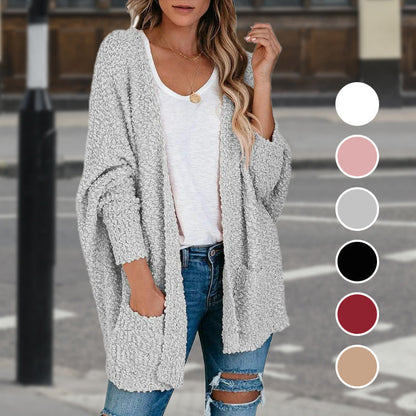 🌷50% OFF--Give you warmth in autumn🌷Open Front Long Sleeve Knitted Cardigans Sweater