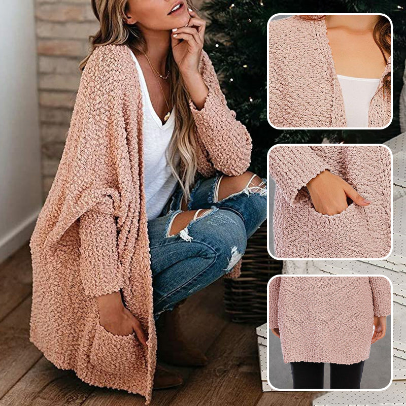 🌷50% OFF--Give you warmth in autumn🌷Open Front Long Sleeve Knitted Cardigans Sweater