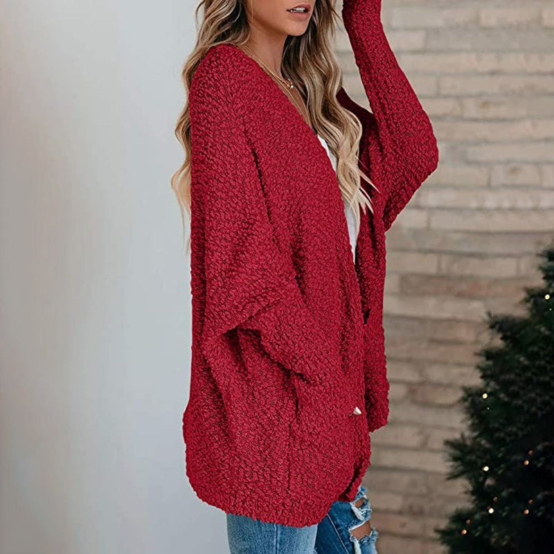 🌷50% OFF--Give you warmth in autumn🌷Open Front Long Sleeve Knitted Cardigans Sweater