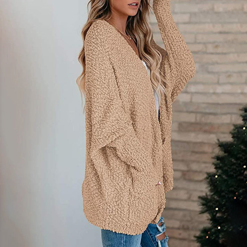 🌷50% OFF--Give you warmth in autumn🌷Open Front Long Sleeve Knitted Cardigans Sweater