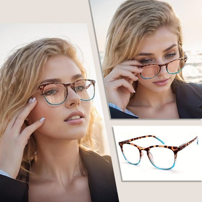 ✨HOT SALE 55% OFF✨Women's Sexy Leopard Print Anti-Blue Light Gradient Reading Glasses