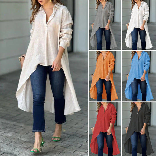 💕New product discounts 70% OFF💕Women's Elegant Long Lapel Shirt