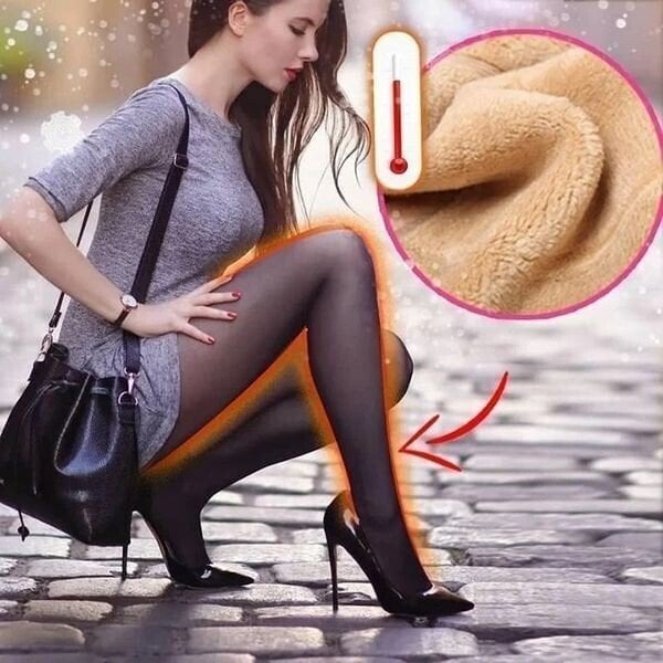 ❄️Winter protection 60% OFF❄️Flawless Legs Fake Translucent Warm Plush Lined Elastic Tights