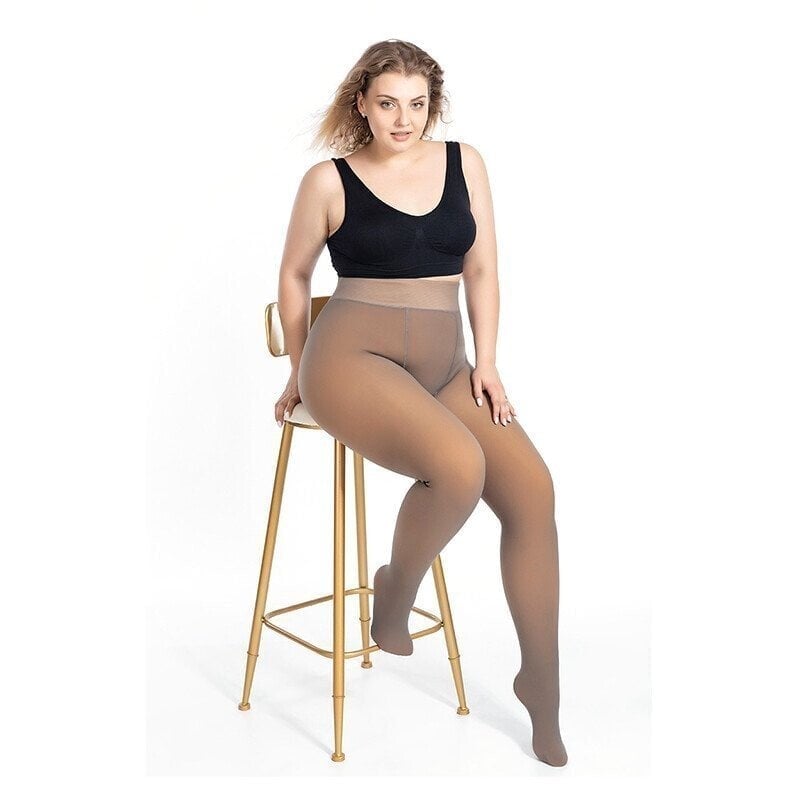 ❄️Winter protection 60% OFF❄️Flawless Legs Fake Translucent Warm Plush Lined Elastic Tights