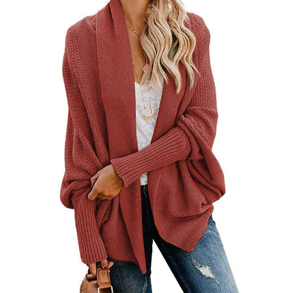 🎁Autumn New Arrivals Sale – 52% Off✨Woman'S Batwing Cable Knitted Slouchy Oversized Cardigan Sweater