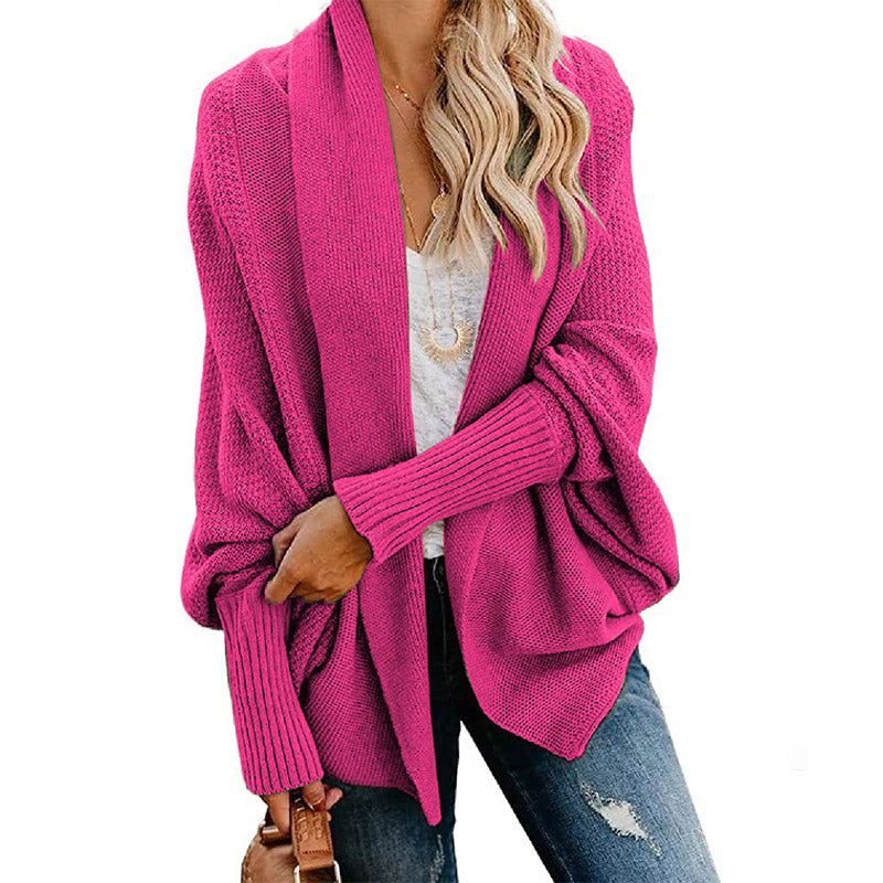 🎁Autumn New Arrivals Sale – 52% Off✨Woman'S Batwing Cable Knitted Slouchy Oversized Cardigan Sweater