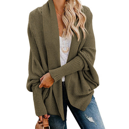 🎁Autumn New Arrivals Sale – 52% Off✨Woman'S Batwing Cable Knitted Slouchy Oversized Cardigan Sweater