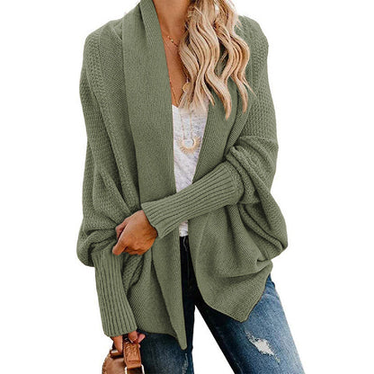 🎁Autumn New Arrivals Sale – 52% Off✨Woman'S Batwing Cable Knitted Slouchy Oversized Cardigan Sweater